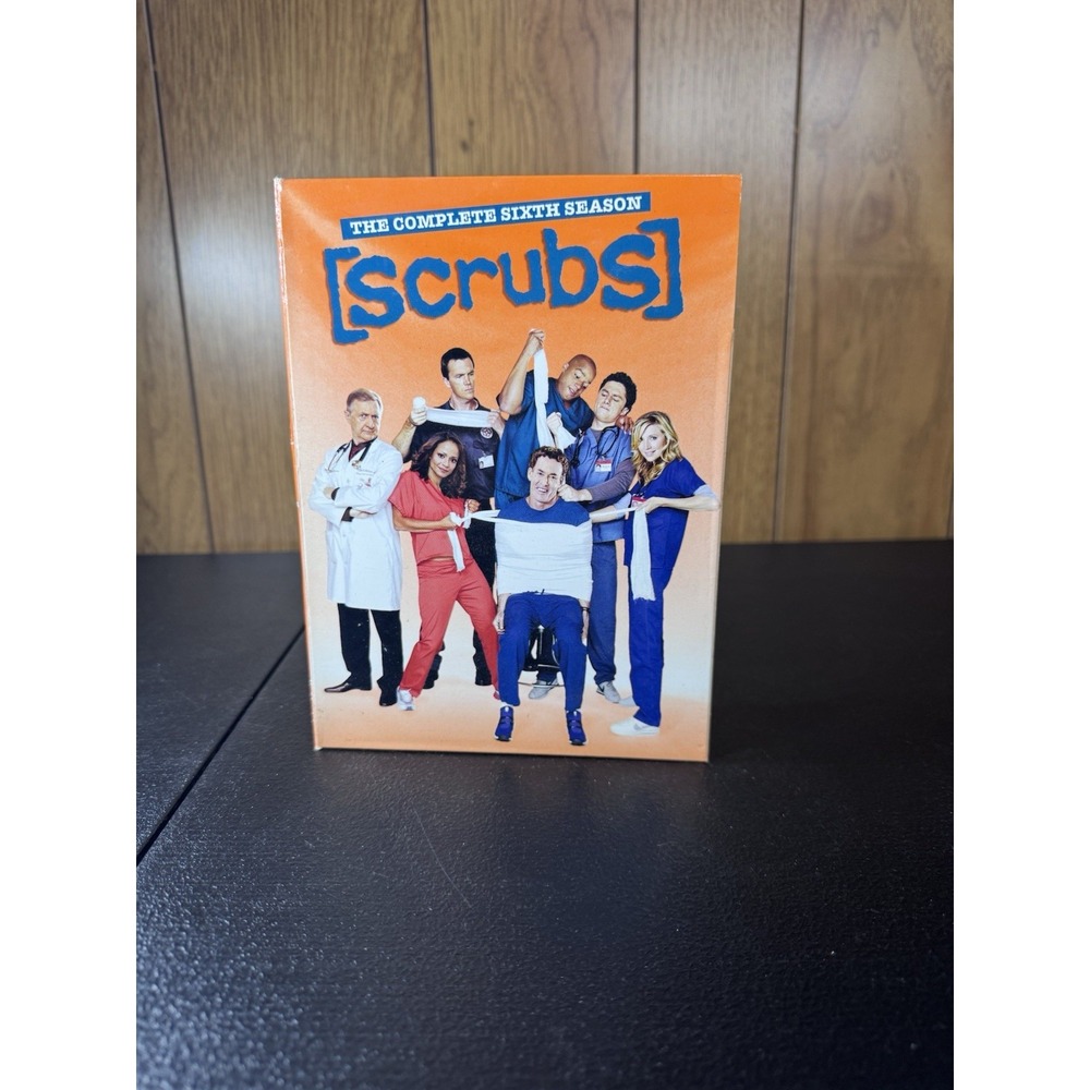 Scrubs Complete Sixth Season Box Set DVD PG Deleted Scenes Commentary Tall Case